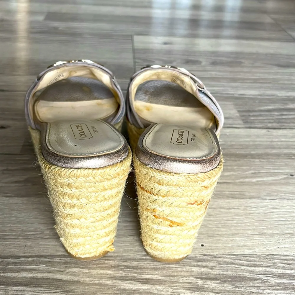 Coach silver platform